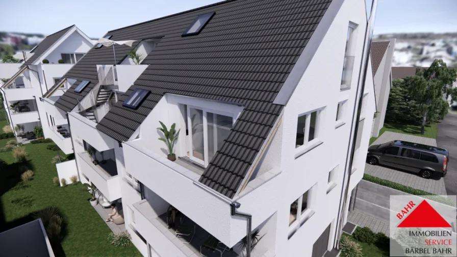 Projektierte Ansicht - Wohnung kaufen in Sindelfingen - Schöner Wohnen auf zwei Ebenen – Leben Sie den Unterschied!