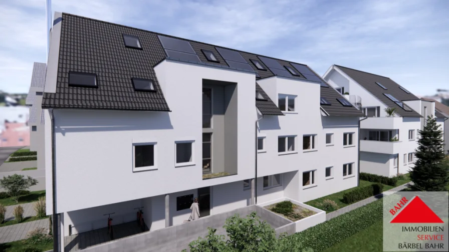 Projektierte Ansicht - Wohnung kaufen in Sindelfingen - Junges Wohnglück – Sicherheit für die Zukunft!