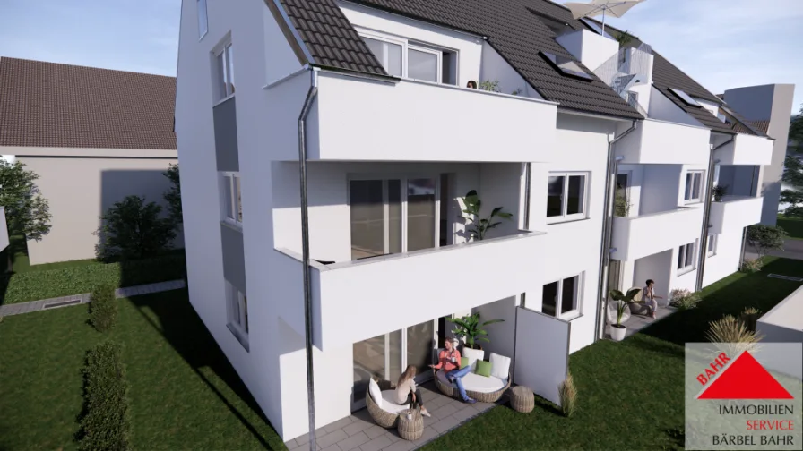 Projektierte Ansicht - Wohnung kaufen in Sindelfingen - Kompaktes Familienglück!