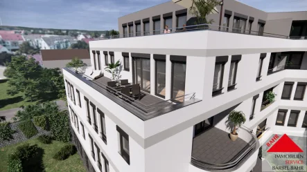 Außen Visualisierung - Wohnung kaufen in Sindelfingen - City Wohnen in der Beletage!