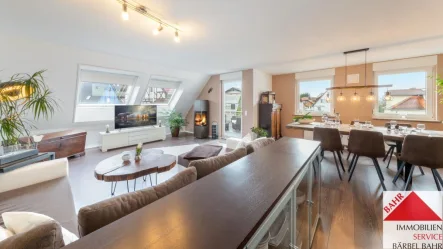 kompletter Wohnbereich - Wohnung kaufen in Weil im Schönbuch - Elegante Maisonette-Wohnung mit vielseitigem Raumangebot!