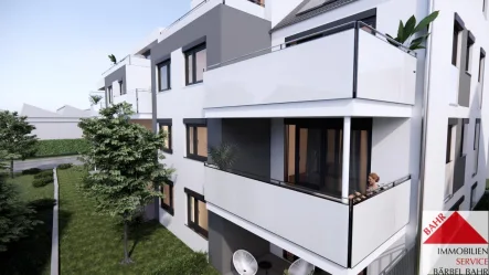 Projektierte Ansicht - Wohnung kaufen in Holzgerlingen - Bauplatz Besichtigung am Mi. 22.5. von 16-17:30 Uhr; Sa. 25.5. und So. 26.5. je von 10-11:30Uhr!