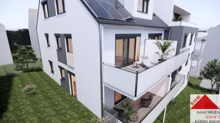 Projektierte Ansicht - Wohnung kaufen in Holzgerlingen - Bauplatzbesichtigung am Sa., 11.5. von 13-14 Uhr und So., 12.5. von 10-11 Uhr in der Hintere Str. 18!