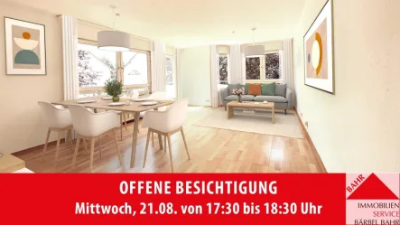 Wohnbereich - Wohnung kaufen in Böblingen - *** Offene Besichtigung am Mi., 21.08. von 17:30-18:30 Uhr ***