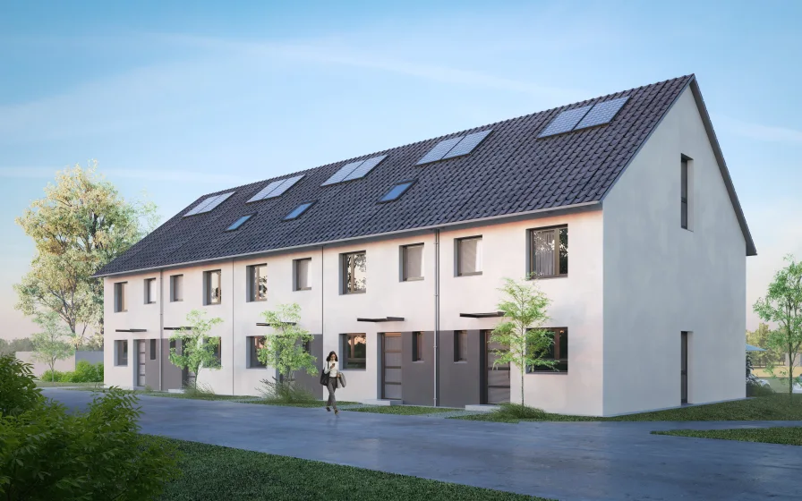 Eingangsansicht_EXT-003-03 - Haus kaufen in Schlierbach - Ihr Traum vom Haus!  EFH mit ökol. Heizung zum TOP-Preis in Schlierbach bei Kirchheim zu verkaufen!