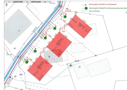 Städtebaulicher Entwurf mögliche Bebauung - Grundstück kaufen in Hochdorf - Attraktiver Baugrund in TOP Lage von Hochdorf zu verkaufen!