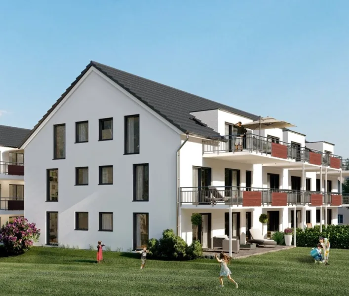 Perspektive Haus 3 + 5/2 - Wohnung kaufen in Sindelfingen - Attraktive Neubauwohnung mit Garten