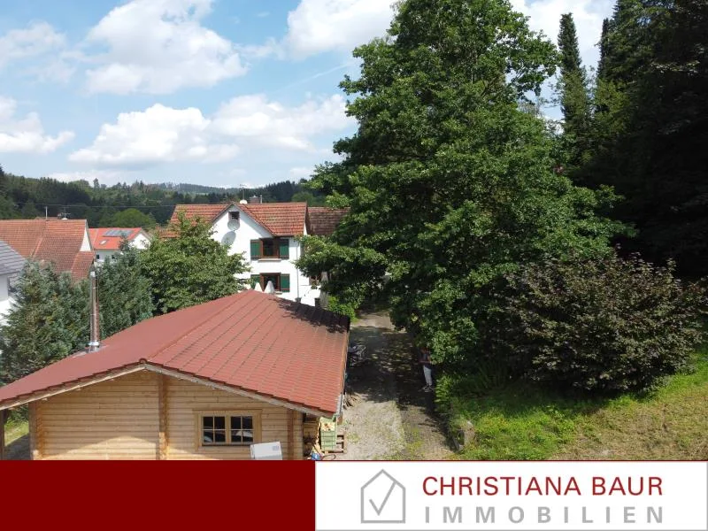 Ansicht - Haus kaufen in Balingen - IDYLLE IM GRÜNEN: Wohnhaus mit Tinyhouse, Balingen-Zillhausen