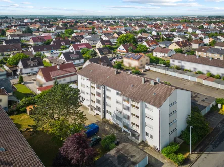 Luftaufnahme - Wohnung kaufen in Neu-Ulm - Vermietete 2-Zimmer-Wohnung im beliebten Neu-Ulm/Pfuhl