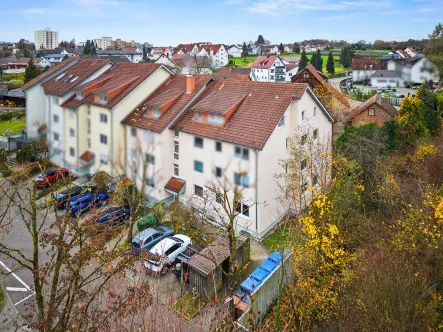 Luftaufnahme - Wohnung kaufen in Friedrichshafen - Platz für die Familie. Erdgeschoss-Wohnung - 4 Zimmer und Terrasse in Waggershausen, Friedrichshafen
