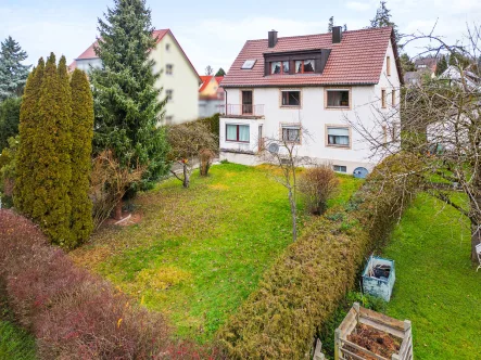 Luftaufnahme - Haus kaufen in Friedrichshafen - 360° I Großzügiges Dreifamilienhaus auf tollem Grundstück in Friedrichshafen-Fischbach