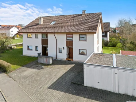 Luftaufnahme - Haus kaufen in Bad Wurzach - 360° I Doppelhaushälfte in Bad Wurzach - sofort bezugsfrei!