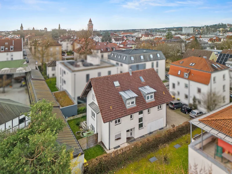 Luftaufnahme - Wohnung kaufen in Ravensburg - 360° I Downtown Delight – Maisonette-Charme im Herzen von Ravensburg