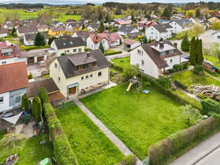 Luftaufnahme - Haus kaufen in Bodnegg - 360° I Platz für die ganze Familie: freistehendes Einfamilienhaus mit sonnigem Grundstück in Bodnegg