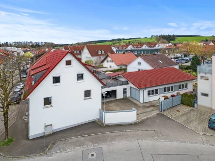 Luftaufnahme - Haus kaufen in Bad Wurzach - 360° I Rarität in Bad Wurzach - Wohnen und Arbeiten in Innenstadtlage - sofort frei!