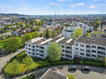 Luftaufnahme - Wohnung kaufen in Ulm / Söflingen - "Tolle Etagenwohnung im schönen Söflingen mit Balkon und Tiefgaragenstellplatz"