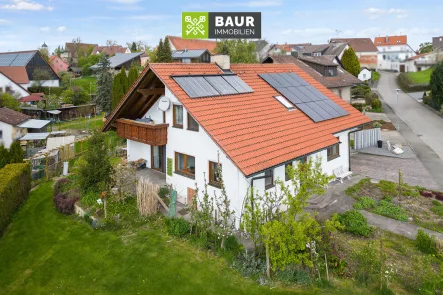 Luftaufnahme - Haus kaufen in Gutenzell-Hürbel - 360° I Hübsches Einfamilienhaus in Gutenzell-Hürbel
