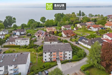 Luftaufnahme - Wohnung kaufen in Immenstaad am Bodensee - 360° I Lichtdurchflutete 4-Zimmer-Wohnung in Immenstaad am Bodensee