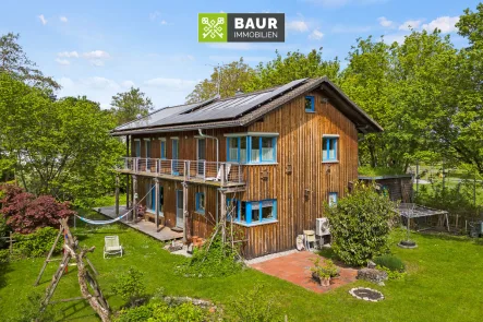 Luftaufnahme - Haus kaufen in Bad Waldsee - 360° I Nachhaltiges Wohnen im Herzen von Bad Waldsee-Mittelurbach