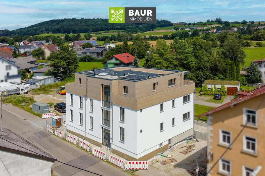 Luftaufnahme - Wohnung kaufen in Wilhelmsdorf - 360° I Provisionsfrei !!  Neubau-Erstbezug: Herrliche 3-Zimmer-Wohnung in Wilhelmsdorf