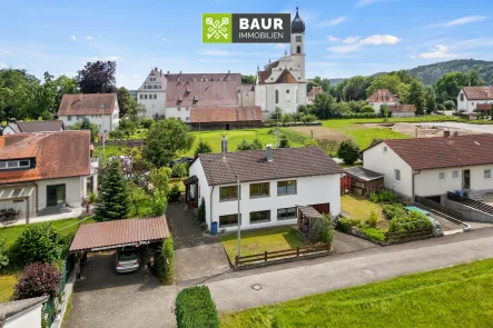 Luftbild - Haus kaufen in Tannheim - 360° I Ihr DIY-Traumhaus wartet in Tannheim!