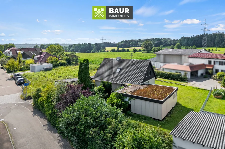 Luftaufnahme - Haus kaufen in Senden - 360° I Geräumiges Familiendomizil mit Garage und großzügigem Grundstück in Senden/Aufheim!