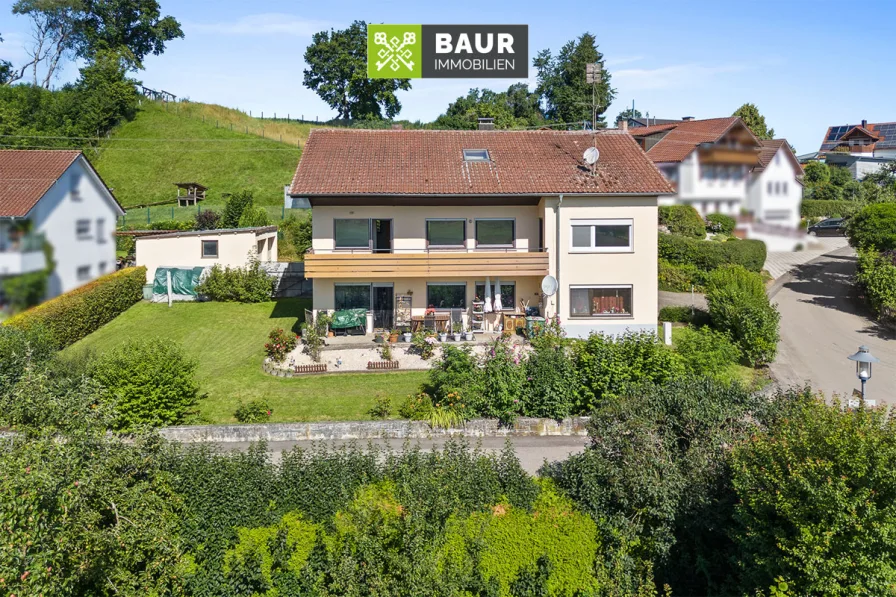 Luftaufnahme - Haus kaufen in Altheim - 360° I Wohnen und Vermieten in Waldhausen bei Riedlingen: Ihr Zuhause in ruhiger Aussichtslage