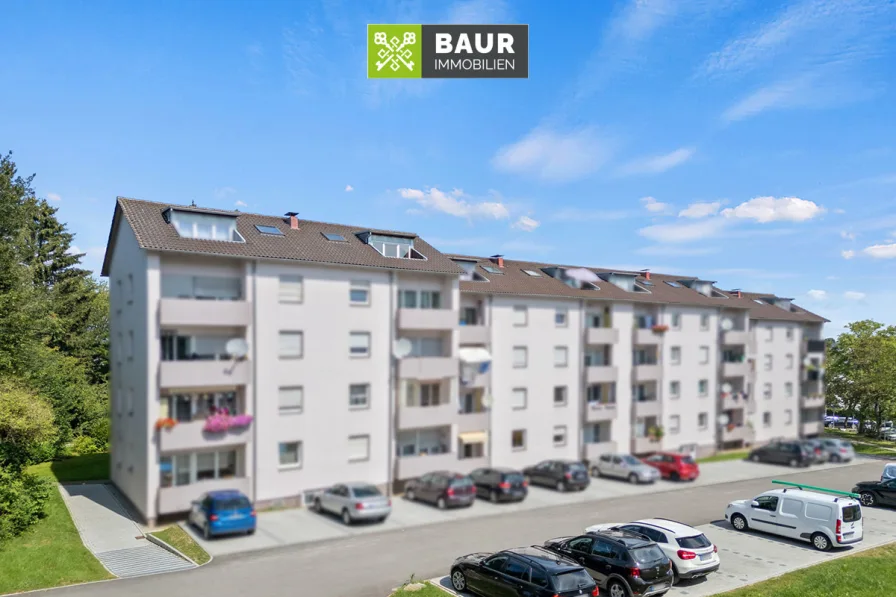 Luftaufnahme - Wohnung kaufen in Biberach an der Riß - 360° I Einsteigerimmobilie mit niedrigem Hausgeld! 2-Zimmer Wohnung in Biberach