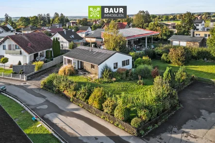 Luftbild - Haus kaufen in Hohentengen - " Sofort bezugsfrei! Charmantes EFH mit über 1000 m² großem Grundstück in Hohentengen-Beizkofen