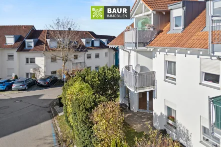 Luftaufnahme - Wohnung kaufen in Bad Waldsee - 360° |Helle 2-Zimmer-Wohnung mit Terrasse und Tiefgaragenstellplatz in ruhiger Wohnlage von Bad Waldsee!