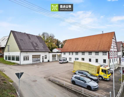 Titelbild - Gastgewerbe/Hotel kaufen in Hohentengen / Günzkofen - 360° | Vielseitiges Anwesen mit Autowerkstatt und ehemaligem Gastronomiegebäude in Hohentengen-Günzkhofen