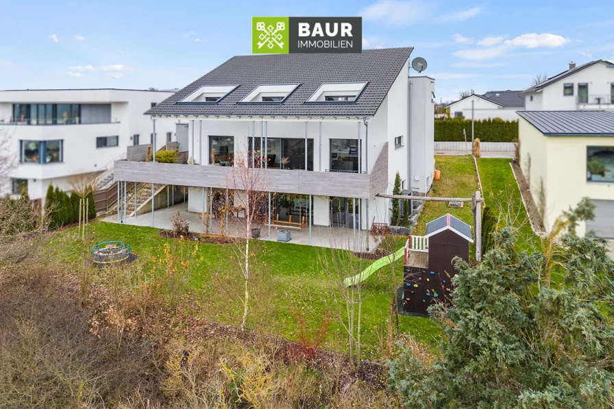 Titelbild - Haus kaufen in Krauchenwies - 360° | Exklusives EFH: Luxus, Design und hohe Energieeffizienz in Aussichtslage von Krauchenwies