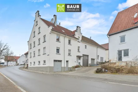 Titelbild - Haus kaufen in Rottenacker - 360° | Attraktives 3-Familienhaus mit Nebengebäude und Ausbaupotenzial in Rottenacker