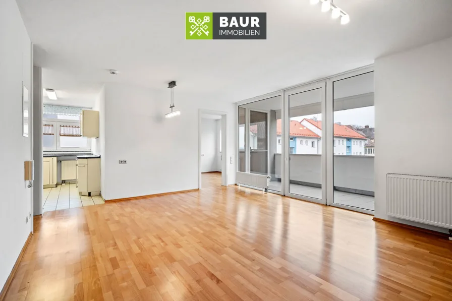 Wohn und Essbereich  - Wohnung kaufen in Neu-Ulm - 360°I SOFORT FREI! SENIORENWOHNUNG MIT WOHLFÜHLFAKTOR. Barrierefrei und Stadtnah