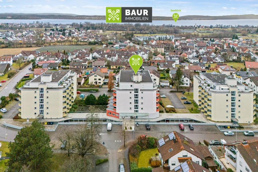 Titel - Wohnung kaufen in Uhldingen-Mühlhofen - Moderne Eigentumswohnung mit Seeblick und Wellnessbereich – in Uhldingen-Mühlhofen