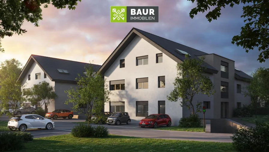 Visualisierung - Wohnung kaufen in Zussdorf - NEUBAU PROVIONSFREI! Hochwertige 1-Zimmer Wohnung in Zußdorf