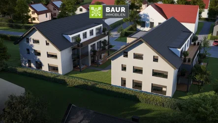 Visualisierung - Wohnung kaufen in Zussdorf - NEUBAU PROVIONSFREI! Hochwertige 3-Zimmer Wohnung in Zußdorf