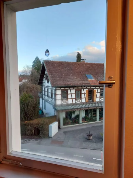 Ausblick von der Dachgeschoßwohnung