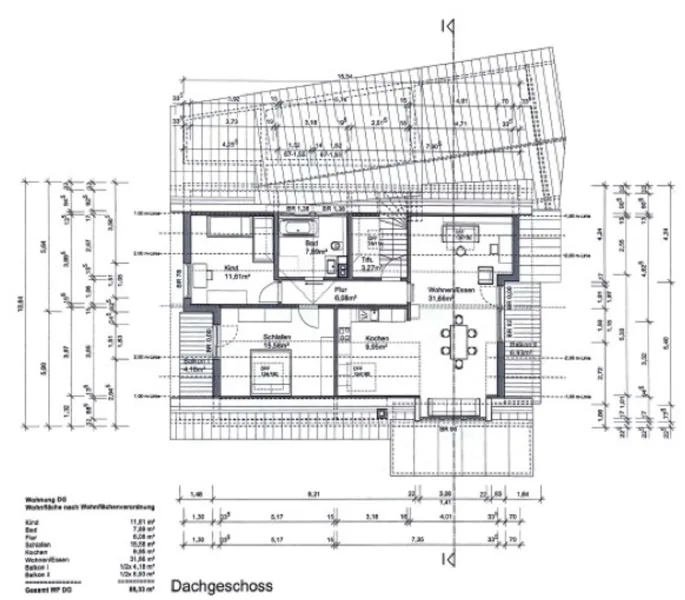 Grundriss Dachgeschoss 