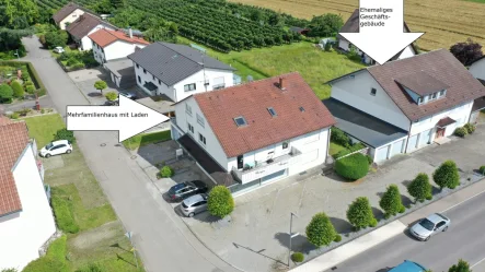 DJI_0139 - Haus kaufen in Frickingen / Altheim (Alb) - Mehrfamilienhaus mit angrenzendem Geschäftsgebäude