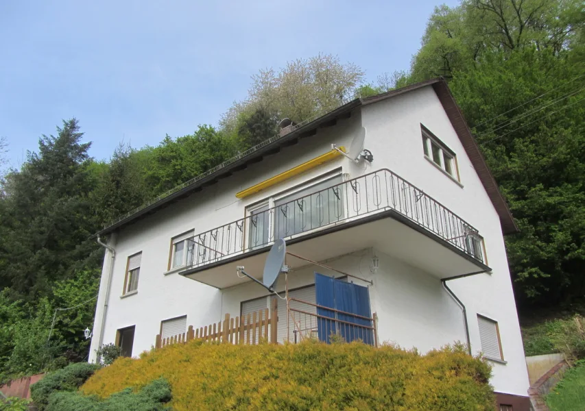 Außenansicht - Haus kaufen in Eberbach - Wohnen in unverbaubarer Waldrandlage