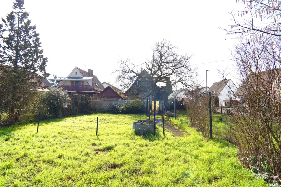Garten - Grundstück kaufen in Wiesloch / Frauenweiler - Abrissgrundstück in ruhiger Lage von Frauenweiler
