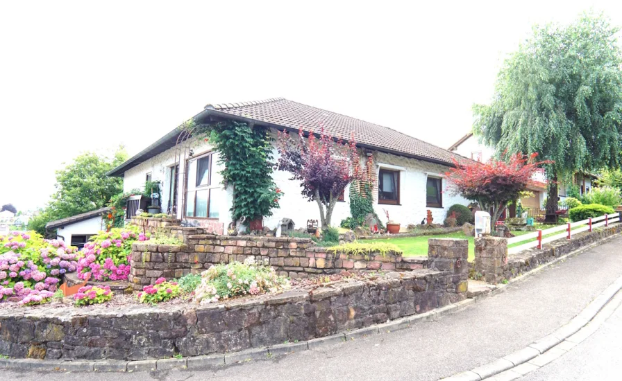 Hausansicht - Haus kaufen in Reichartshausen - Einfamilienhaus mit einem Idyllischen Garten in Reichartshausen