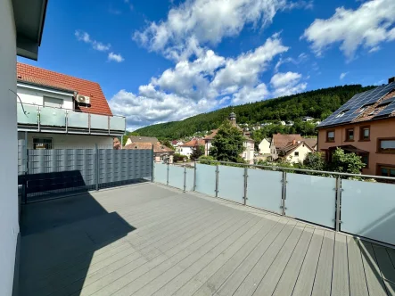 Terrasse - Wohnung kaufen in Neckargerach - Großzügige 2-Zimmer-Eigentumswohnung