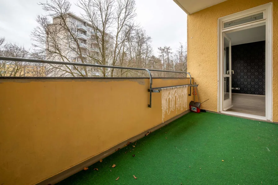 Sonniger Balkon mit Südausrichtung