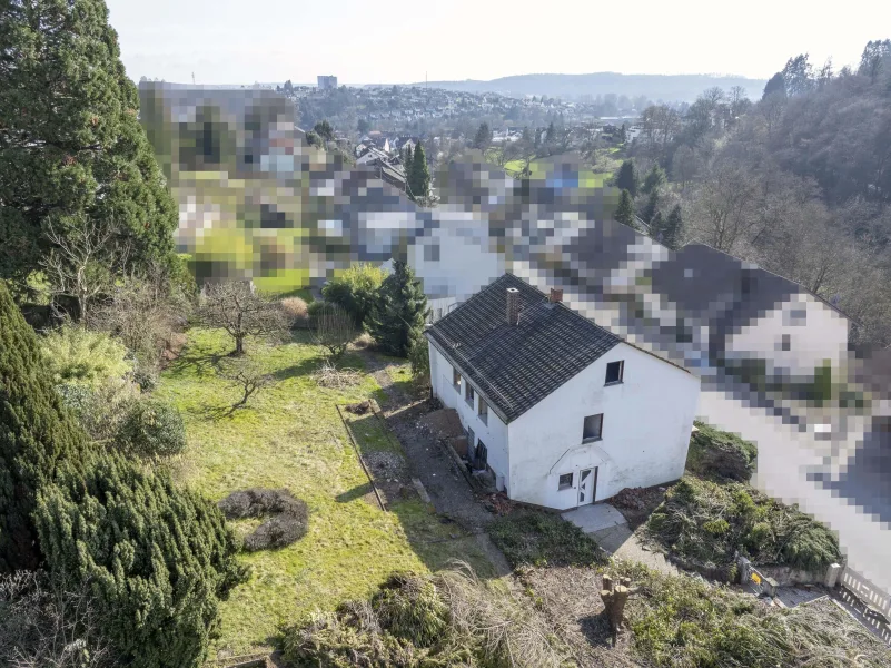 Grundstück mit Haus Luftbild