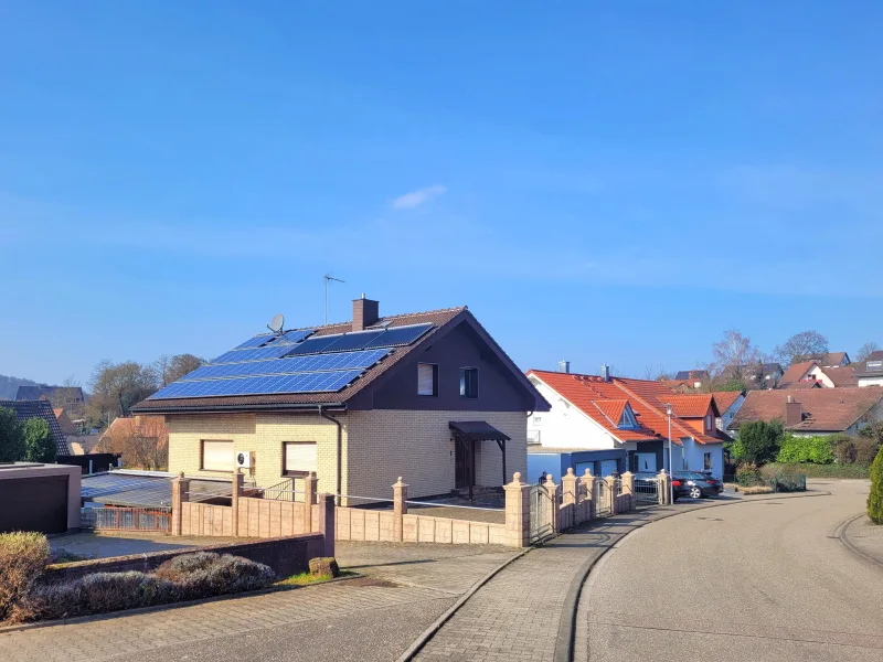 Hausansicht - Haus kaufen in Dielheim - Großzügiges Einfamilienhaus mit Einliegerwohnung in ruhiger Lage