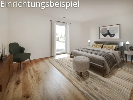 Einrichtungsbeispiel - Wohnung kaufen in Mauer - Hochwertige 3-Zimmer-Erdgeschosswohnung in Mauer als Erstbezug