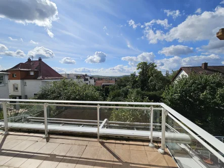 Blick vom Balkon - Haus kaufen in Wiesloch - Perfektes Zuhause für die junge Familie - Doppelhaushälfte mit Garten in Wiesloch