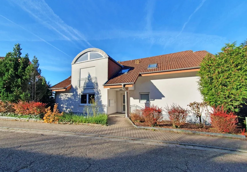 Ansicht - Wohnung kaufen in Nußloch - Modernes Wohnen mit außergewöhnlichem Charme und Panoramablick über Nußloch 